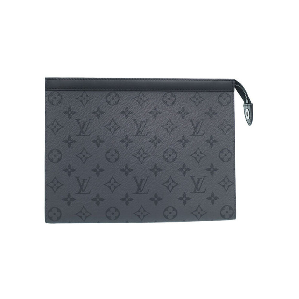 Louis Vuitton Monogram Eclipse Black Reverse Pochette Voyage Clutch Bag